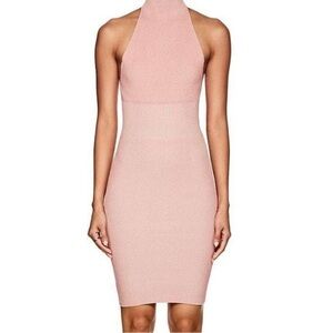 Ronny Kobo Sleeveless Sweater Dress Pink Cream Medium Cut Away